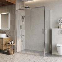 Душевой уголок прямоугольный LUCE-AH-1-140/80-C-Cr 1400x800x1950 BelBagno