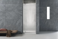 Душевая дверь распашная VN33R-70-06-C7 700x1950 Цвет профиля Хром Стекло Дождь Veconi