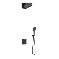 Душевой комплект термостатический встраиваемый, двухрежимный    VSFW-3I21MT5MB цвет черный Vincea