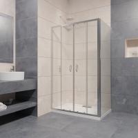 Душевой уголок RGW PA-41 (PA-11 + Z-050-2) прямоугольный  120*100*195 01084102-011 профиль Хром стекло Прозрачное 6 мм RGW