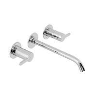 Смеситель для раковины встраиваемый на три отверстия, без донного клапана LEAF-BLI3L-01-W0 CEZARES