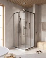 Душевой уголок, квадратный RELAX-304-A-2-90-C-GM 900x900x2000 Cezares
