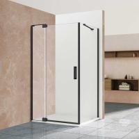 Душевой уголок Extra VSR-1E809080CLB, 800/900*800, черный, стекло прозрачное, , шт Vincea