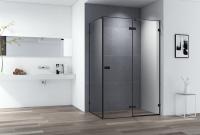 Душевой уголок, прямоугольный BELLAGIO-AH-1-120/80-C-NERO 1200x800x1970 Cezares