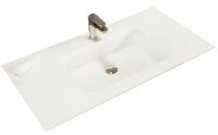 Раковина из искуственного мрамора с одной чашей
 BALI 105,5x51,5x12,5 Bianco LVM105 CEZARES